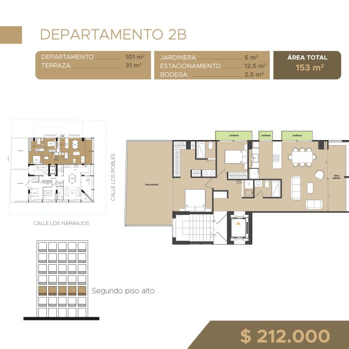 Naranjos 2-28 | Departamento 2B