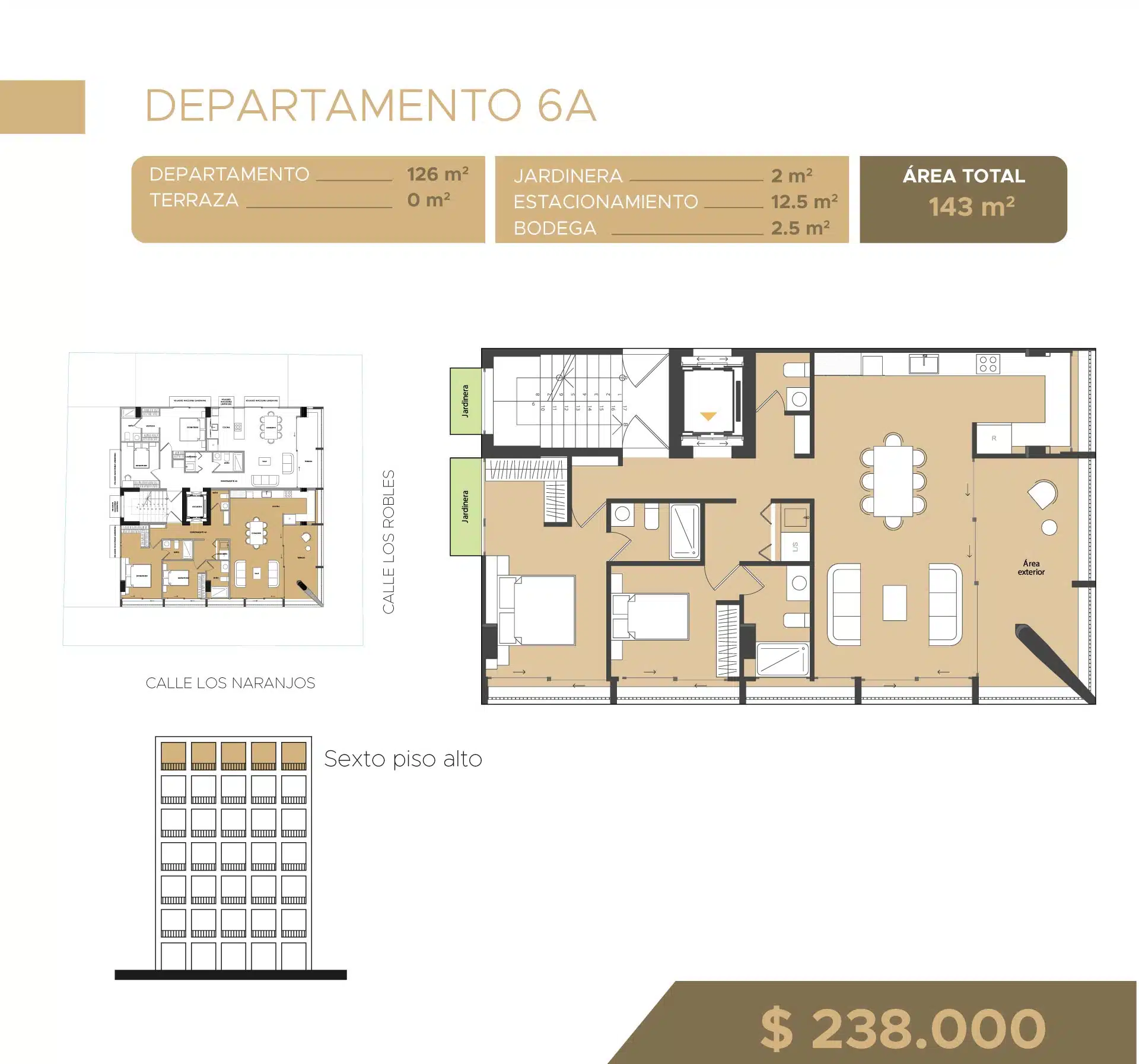 Departamento 6A en venta en Naranjos 2-28, Cuenca - CiuBaHo